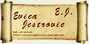 Evica Jestrović vizit kartica
